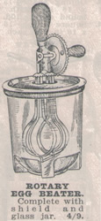 Crown Crystal Glass egg beater catalogue listing